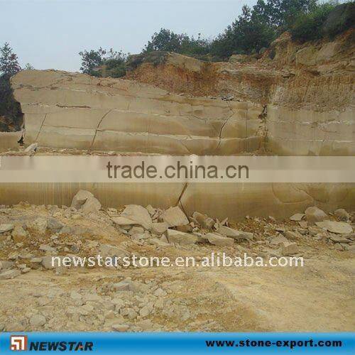 Yellow sandstone/Teakwood tiles