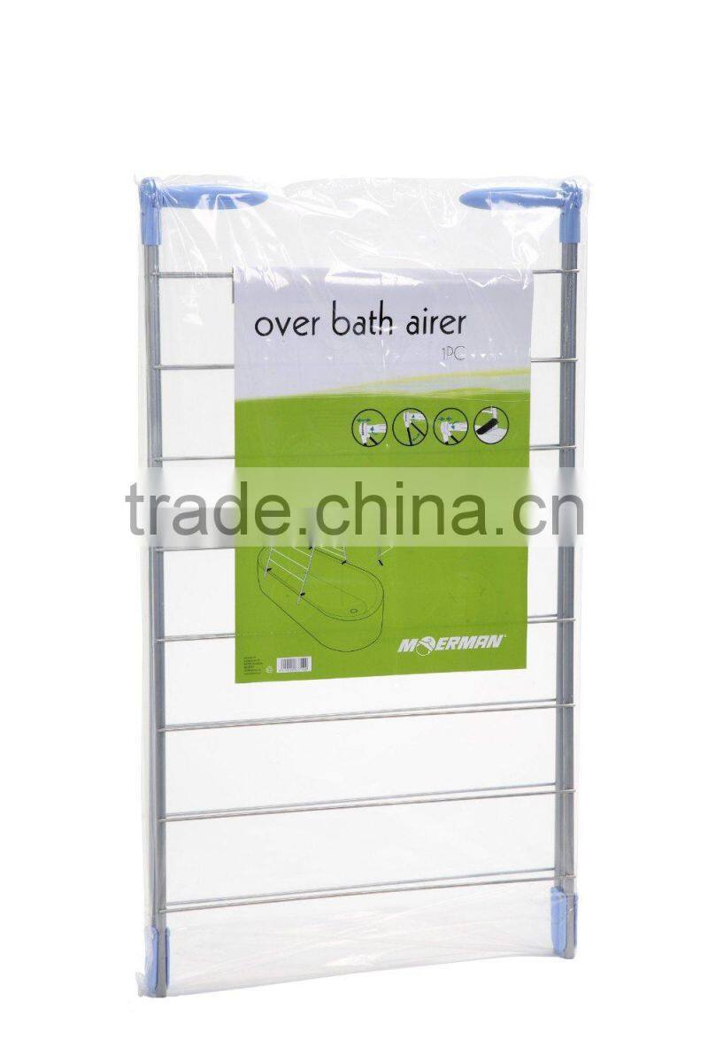 Vivinature Over Bath Airer Indoor And Outdoor Folding Clothes Drying Rack