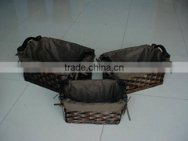 2014 Linyi durable storage wicker basket for wholesale
