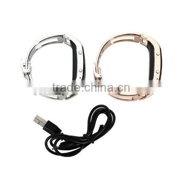 Stainless steel smart watch, sleep mornitoring smart bracelet, OLED screen bluetooth watch