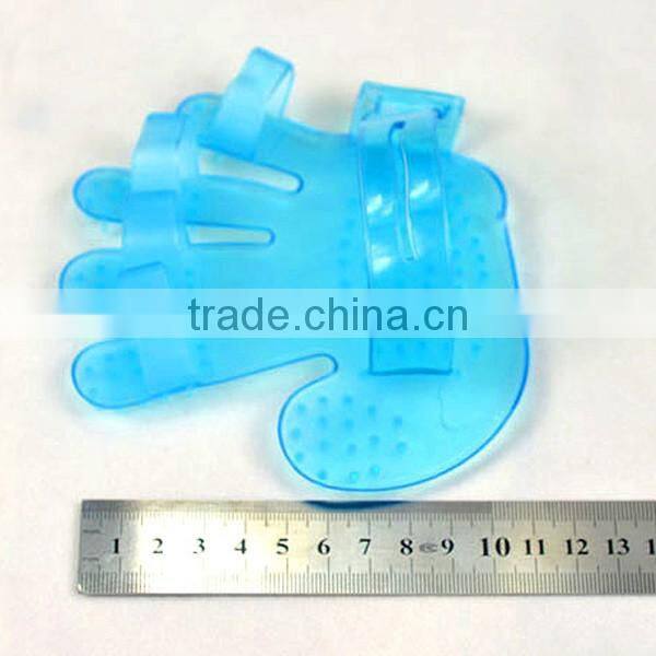 Rubber material gloves pet dog cleaning bath glove pet grooming brush