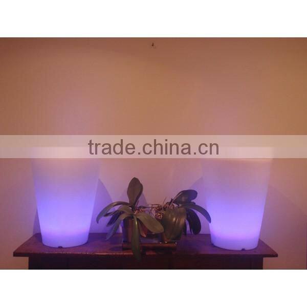 FO-9523 Led Light Flower Pot, Lighted Outdoor Flower Pots, Bulk Flower Pots