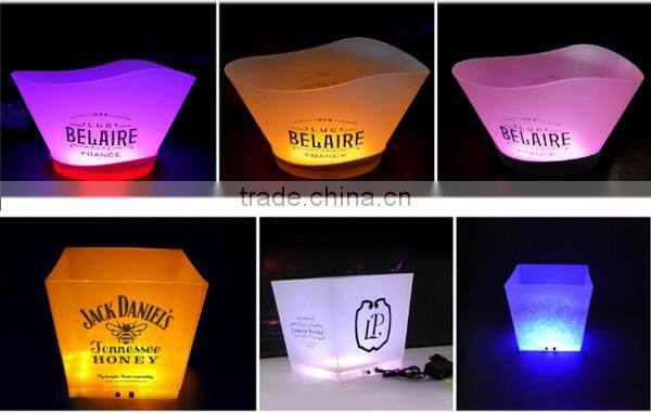 2016 hot sale promotion clear ice bucket brewery