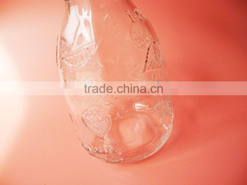 lemonade embossed mango juice stemless glass tumbler cup drinking set