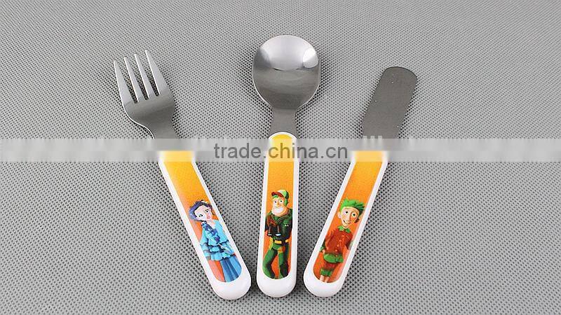 Stainless Steel Kid's Spoon and Fork / Kid's utensil in good design