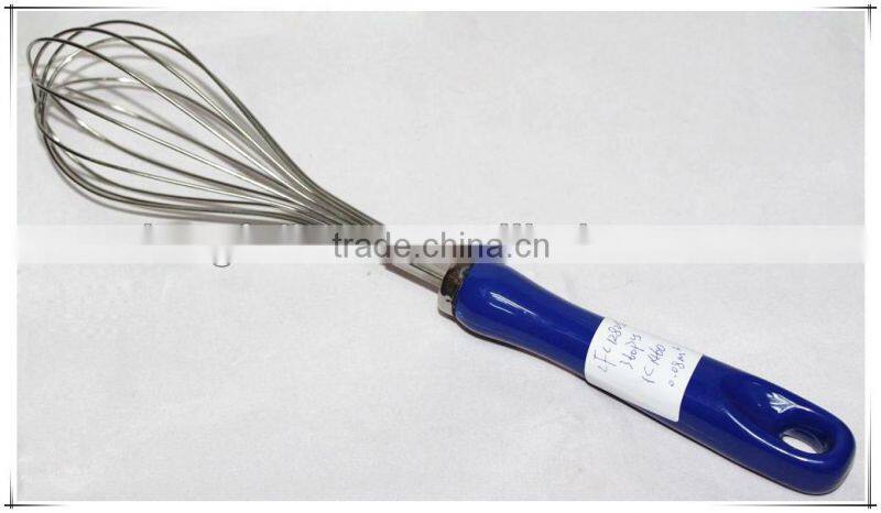 Popular Stainless Steel Spiral Egg Beater With Plastic Handle