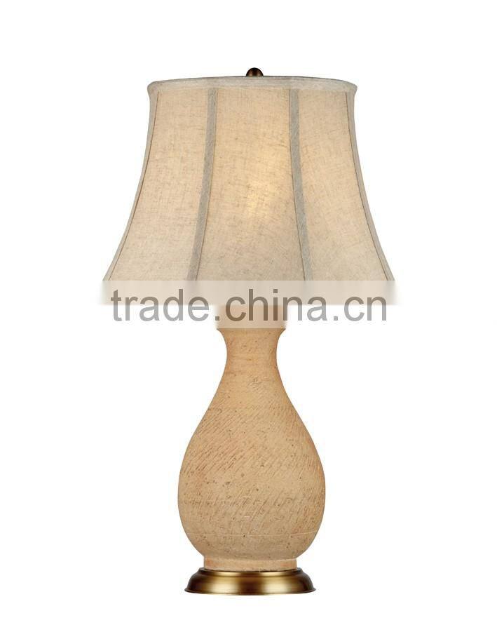 BISINI Luxury Antique Decorative Line Ceramic Table Lamp
