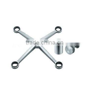 Stainless Steel Glass Railing Fittings Curtain Wall Spider