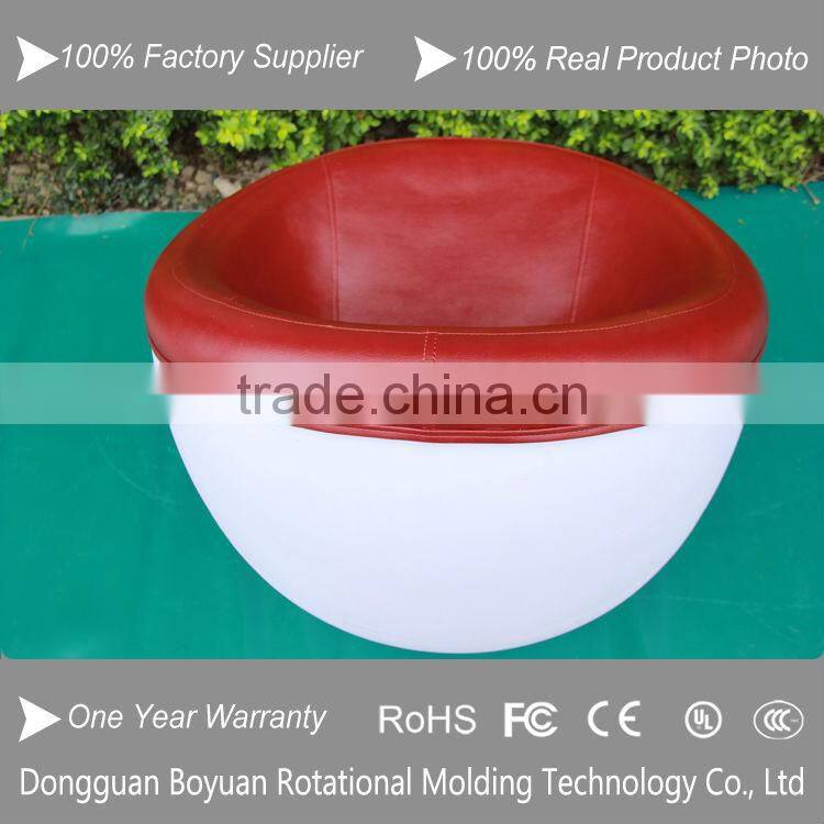 Plastic led chair/led furniture/long led sofa with leather