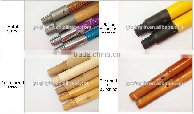 Cleaning Painted threaded broomstick