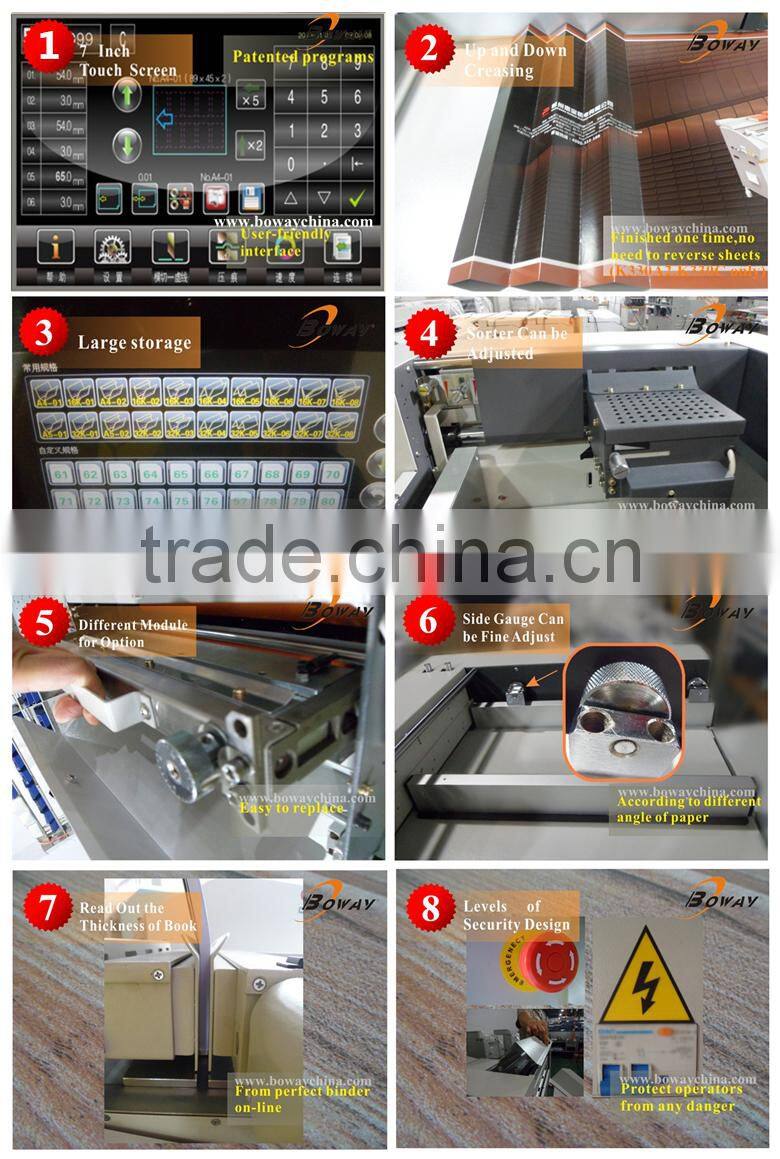 Hangzhou HUPU Boway K330C paper auto creasing perforating machine