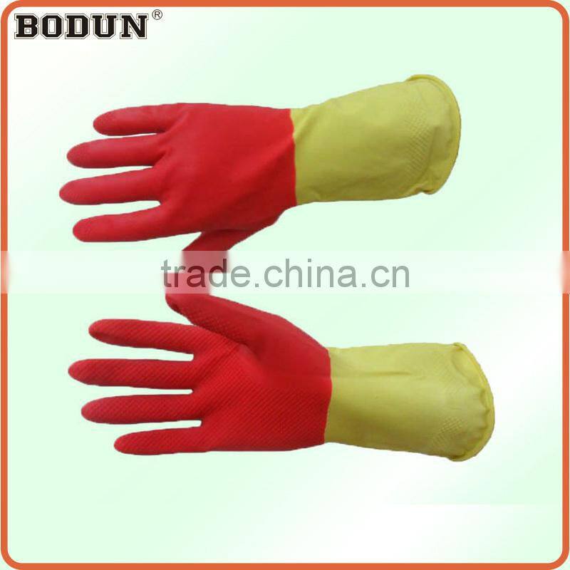 A3013 Two-color rubber house cleaning Glove
