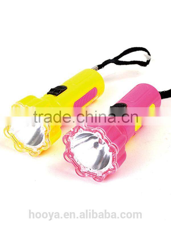 12pcs Plum Blossom Shape LED Light Key Chains