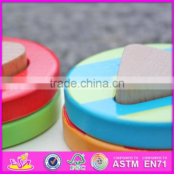 2016 new design educational wooden stacking toys for babies W13D128