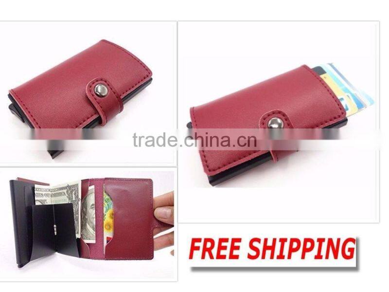 The Automatic Credit Card Holder Rfid Blocking Aluminum Business Pop Up Card Holder