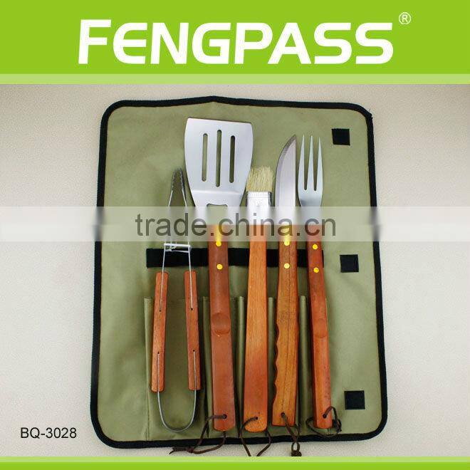 Made of Wooden Handle bbq accessory(21-27-39)