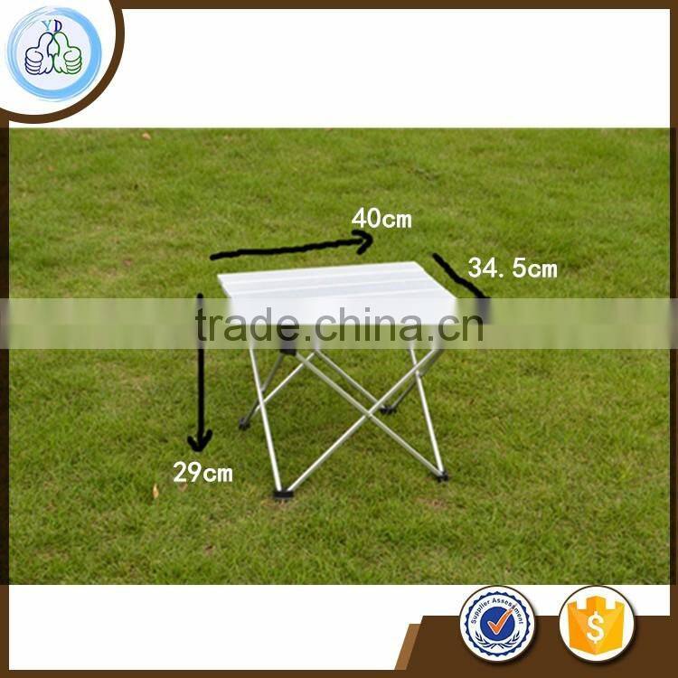 2016 New outdoor folding desk premium camping aluminum folding table
