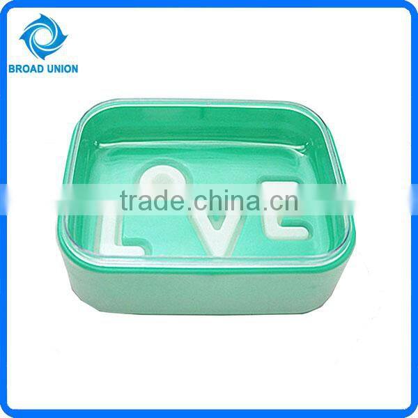 Hot Sale Cheap Plastic Heart Botton Soap Box