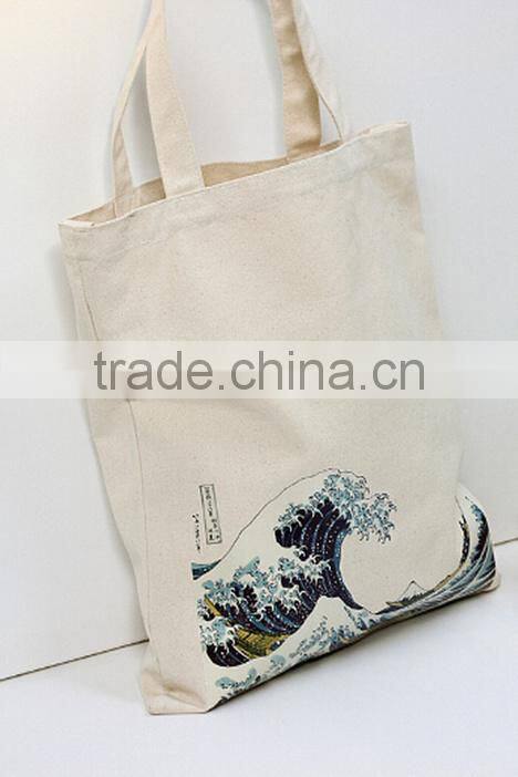 Wholesale natural cotton shopping bag/cotton road bag/organic cotton tote bag