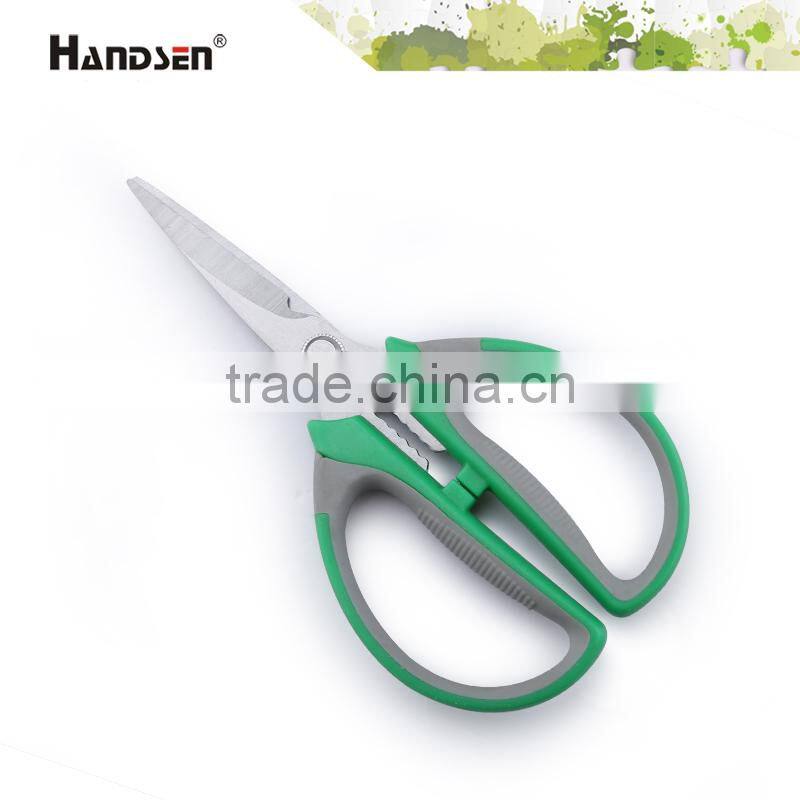 Small 5-3/4" TPR soft grip handle seafood scissors crab scissors