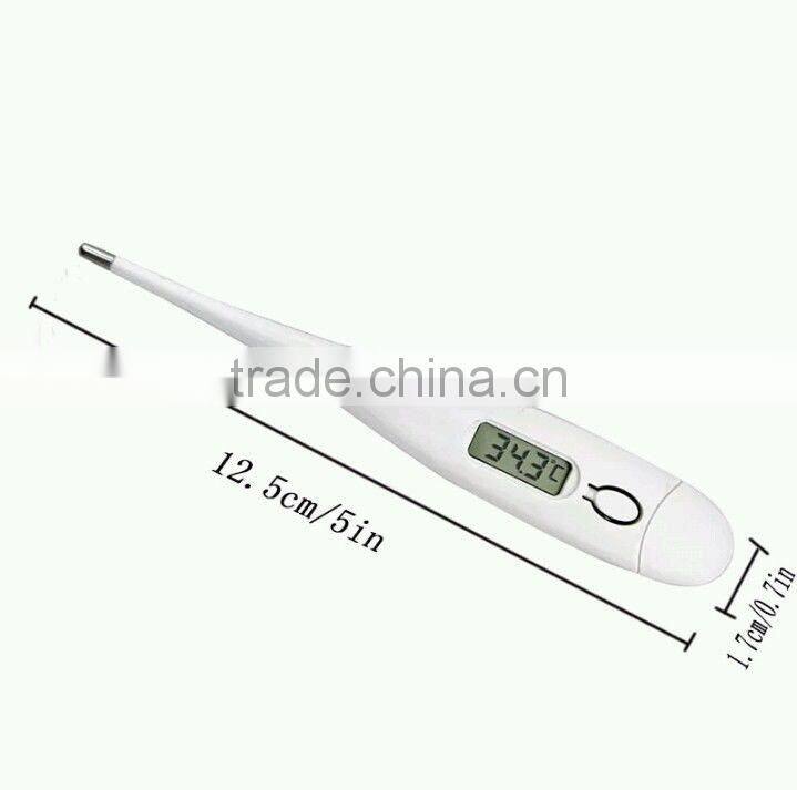 2016 new arrival white mini Baby Child Adult Body Digital LCD Heating Thermometer