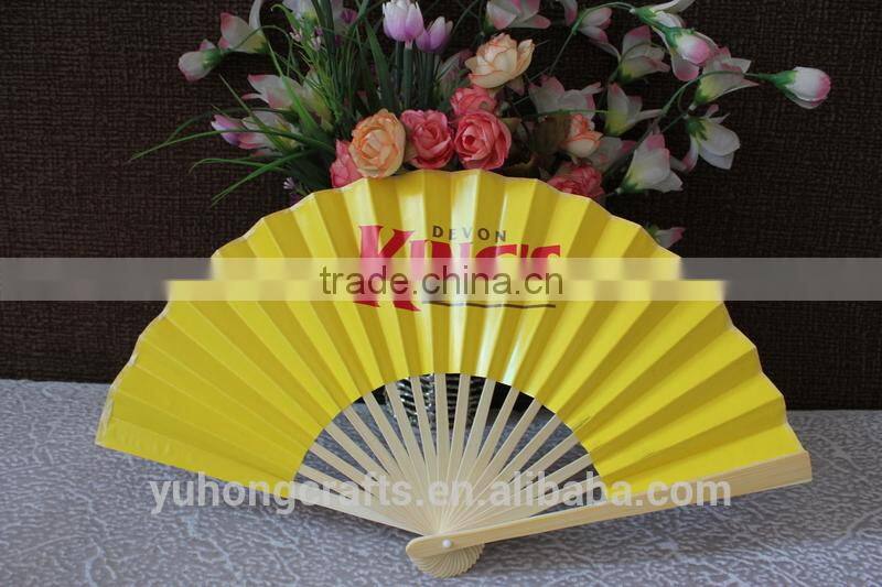 Customized one side printing paper fan for promotion