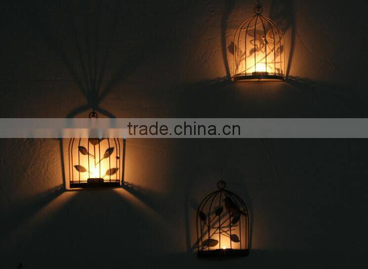 Popular European style candlestick Iron art candle holder, windshield candlestick, wedding celebration products home decoration