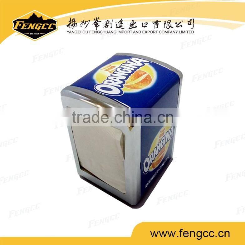 Advertising Logo custom napkin box,tin box
