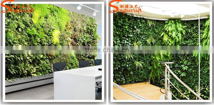 Wholesale manufacturers artificial plant wall fake plastic vertical green wall system