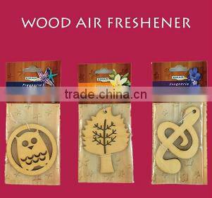 2016 die cut WOOD car air freshener/air freshner