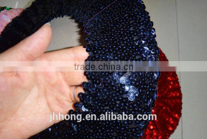 New Ladies Stretch Glitter sequin hats for women party paillette hat