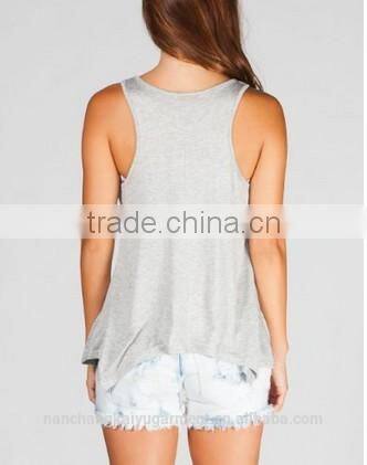 Newest Printing Lady Tank Top Dri Fit 100% Polyester tank Top