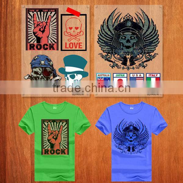 Custom logo heat transfer screen printing for clothing