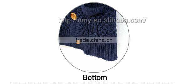 Fashion Lapel Collar Baby Boys Pattern Knitwear Cotton Children Cardigan Knitwear