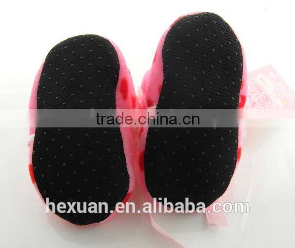 B80005C ,Infant Crib Shoe / Plush Infrant Shoe Toy /Kids Plush Indoor Slipper