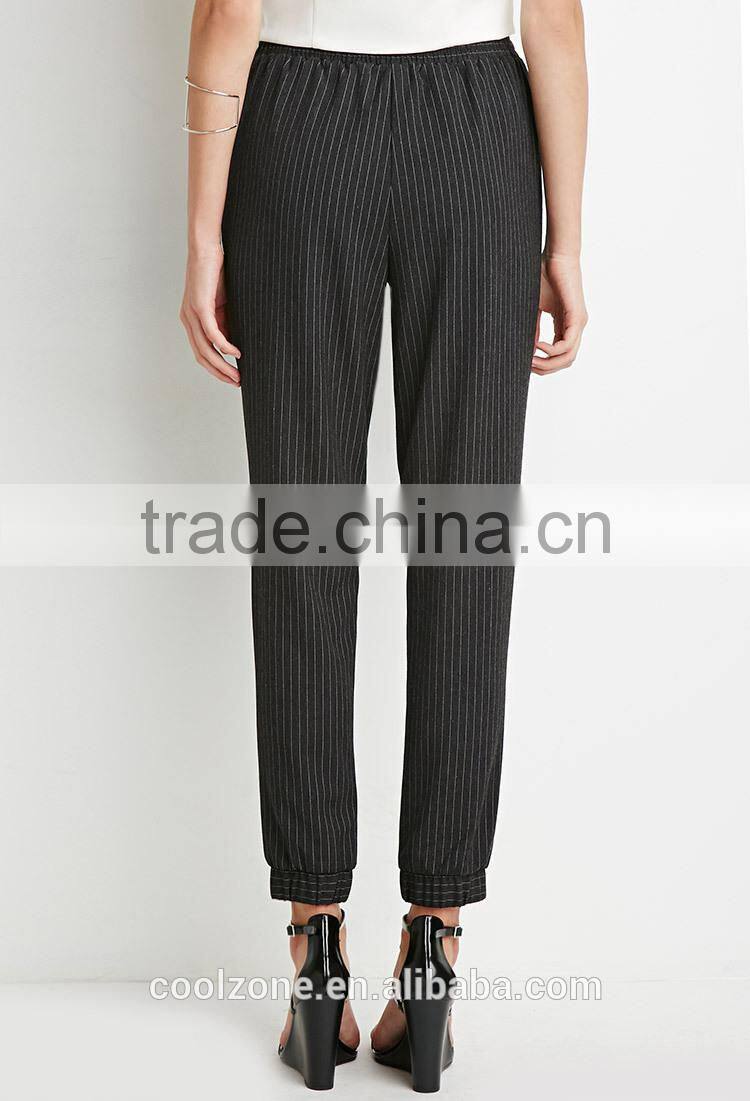 Classic unlined elasticized waist jogger pants wholesale women pants