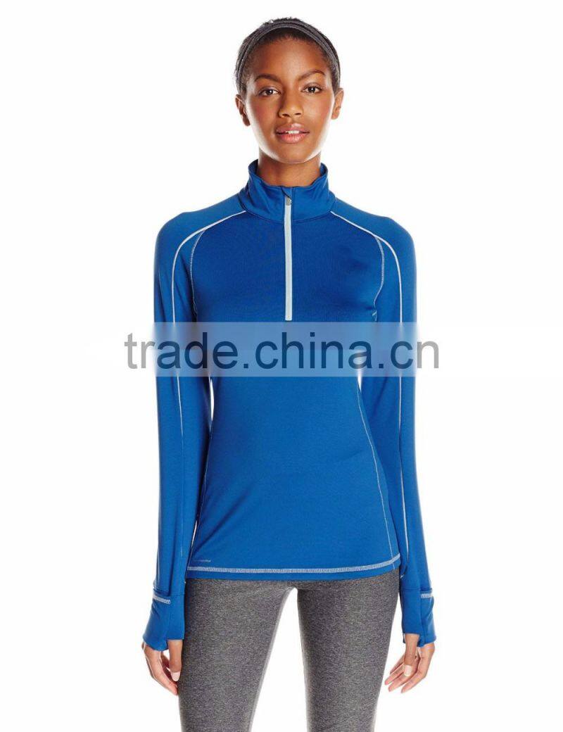 Wholesale Half Zip Running Hoodies Women Comfortable Sports Hoodies