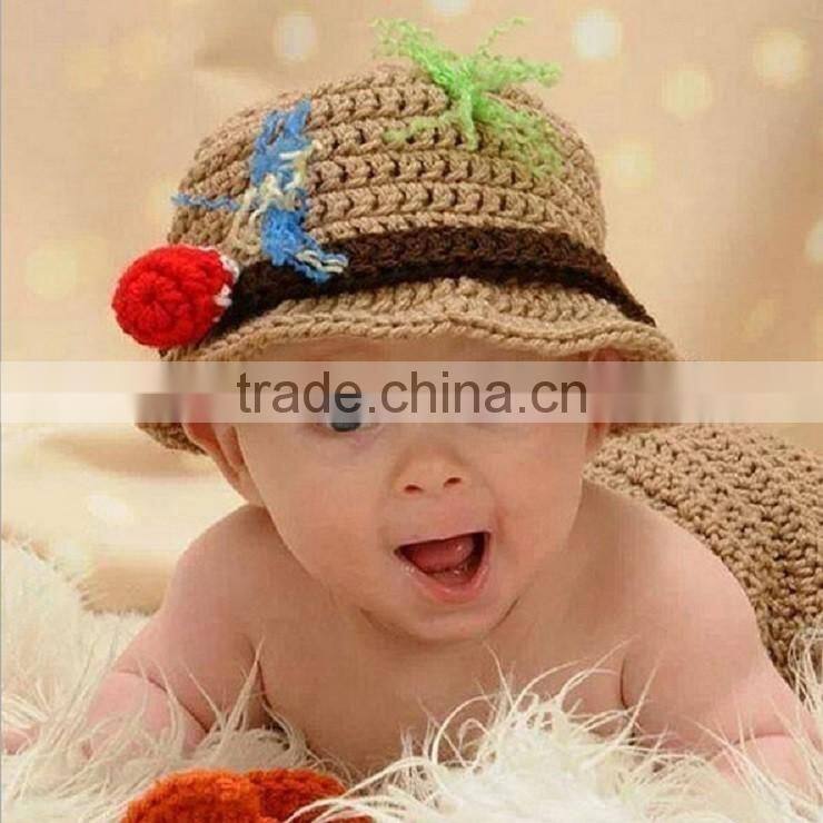 Lovely newborn style crochet hat/ baby knit hat/baby hat and pants set