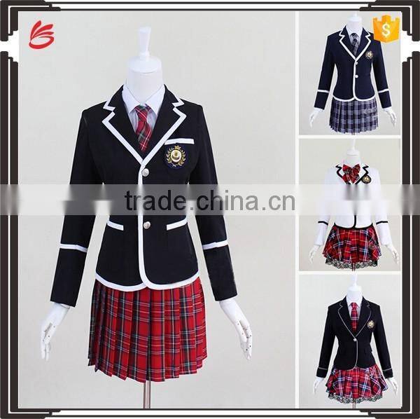 2017 wholesale school uniforms design pictures primary school girls uniform