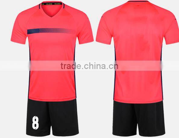 Hot selling cheap custom soccer wear with short sleeves