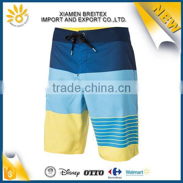 Brand quality fashion men sublimation surf 4 way stretch board shorts