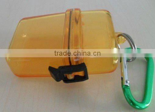 waterproof box with carabiner /Money waterproof containter
