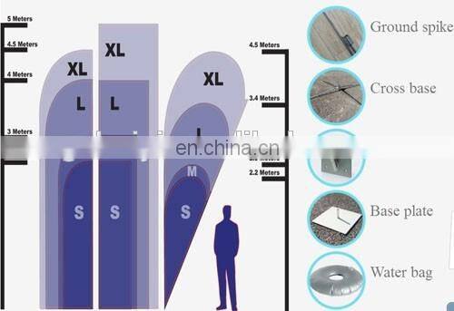 Cheap teardrop flags at beach for sale