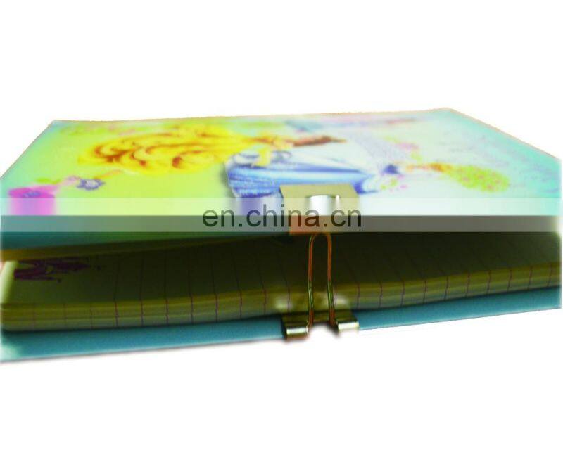 2017 Newly Design and hot selling Custom LED Lighting Up Diary/Notebook With Fiber Optic & locks