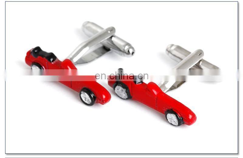 Cool Red Sports Car Cuff link Metal Car Cufflinks Men