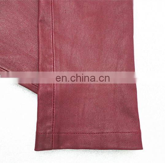 2015 elegant fashion ladies tight black stretch leather pants wholesale leather leggings