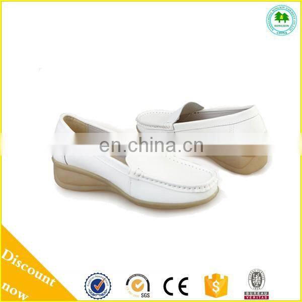 2015 New Design White Nurse Shoes Unique Nurse Shoes with Wedge Heels