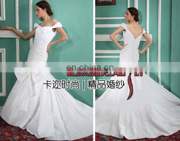 EB809 Upmarket taffeta fashion elegant wedding dress mermaid wedding gown bridal gowns