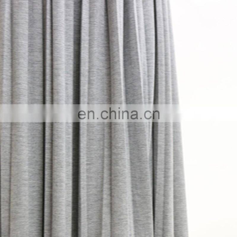 women hot sale casual long pleated knit maxi skirt