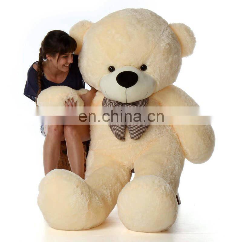 gaint teddy bear factory Big teddy bear with bow plush stuffy toy custom plush toys meet EN71, CE, ASTM standards